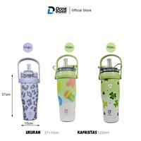 Gambar [MAHOBIN] TUMBLER TAHAN DINGIN AESTHETIC STAINLESS STEEL BOTOL MINUM SUS 304 ANTI KARAT1200ML / 1.2 LITER TAHAN PANAS DAN DINGIN SAMPAI 12 JAM 2 CARA MINUM HANDLE ATAS ANTI SLIP CERAMIC COATING TIDAK LUNTUR COCOK UNTUK DI BAWA KE KANTOR/SEKOLAH TUMBLR - Pink Flower dari DAMAIKA SHOP. undefined 4 Tokopedia