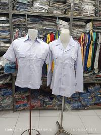 Gambar Baju Putih PNS kancing polos - pria, S dari Semangat Baru Mks undefined 1 Tokopedia