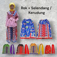 Gambar Rok Ondel Ondel Dan Selendang Tari Anak - Hijau Ungu dari Kios Qiara undefined 1 Tokopedia