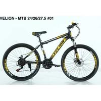Gambar READY STOCK!! Sepeda Gunung MTB Velion #01 / #02 / #14 Ukuran 24 / 26 / 27.5 Inch Discbrake 21 SPEED CAKRAM / TER-MURAH - ELEMENT COYOTE - BLUE (luar) #01, 24" INCH dari Kompi 77 undefined 1 Tokopedia