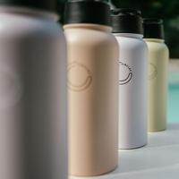 Gambar [CIRCLET] 1000 ml SipSnap Tripod Bottle Double Wall Insulated Tumbler - Avocado Butter dari Spasoul undefined 3 Tokopedia
