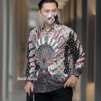 Gambar Batik Aluna Kemeja Batik Pria Lengan Panjang Keris Premium Pekalongan Solo Modern Kombinasi Lapis Furing Reguler Fit Alisan Parang Madura Putih M5 Terbaru Terlaris Terbaik - XXL dari SekaiCell undefined 1 Tokopedia