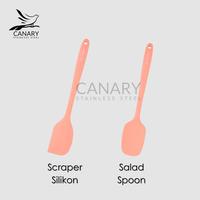 Gambar CANARY SCRAPER SILIKON - SS007 , SALAD SPOON SILIKON - Salad Spoon dari Matahari Berkat Plastik undefined 1 Tokopedia