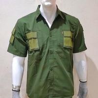 Gambar Kemeja Tactical Lengan Pendek Banyak Perekat Di Kantong Dan Tangan / Baju Kemeja Tactical Lengan Pendek Termurah Ready Terbaik - Krem, XXL dari KORA- undefined 5 Tokopedia