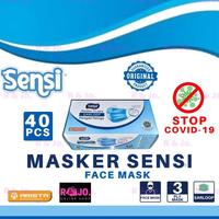Gambar SENSI MASKER FACE MASK ISI 40 PCS 3 PLY EARLOOP - Hijau dari Shop save 77 undefined 3 Tokopedia
