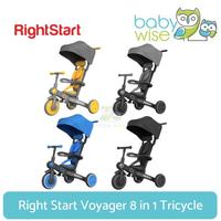 Gambar READY STOCK!! Right Start Voyager 8 in 1 Tricycle - Sepeda Dorong Roda 3 Anak - Blue dari CV Kiano undefined 1 Tokopedia