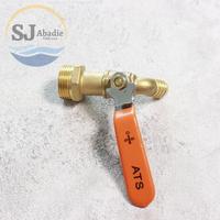 Gambar ATS Kran Tembok Kuningan Brass Bibcock  A8C 1/2 3/4 Inch | SJ ABADIE | - 1/2 Inch dari Surya Jaya Abadie undefined 3 Tokopedia