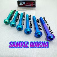 Gambar BAUT DEK INJEKAN KAKI MIO FINO SOUL TITANIUM GR5 original VIETNAM (1 baut) - BLUE PURPLE dari DJRRACING undefined 3 Tokopedia