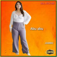 Gambar Celana Panjang Jumbo Wanita TM022 Pants Bawahan Kulot LP 80-130 Lilac - maroon, Jumbo XL-XXXL dari ELBENZZA undefined 4 Tokopedia