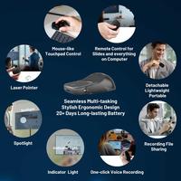 Gambar Cheerdots 2 Detachable Air Mouse All-in-one Bluetooth Wireless Touchpad Pocket Laser Spotlight Voice Recording - Hitam dari BXMStore undefined 2 Tokopedia