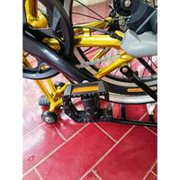 Gambar PROMO SEPEDA LIPAT MIRIP BROMPTON CUCI GUDANG HARGA MIRING KUALITAS SANGAT OKE INTERNAL GEAR SHIMANO NEXUS FRAME ALLOY GOLD HARGA MURAH dari andreanstore9 undefined 5 Tokopedia