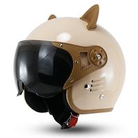 Gambar Helm Wanita Half Face Classic Model Pilot SNI Hijab Friendly Ada Kuping Lucu Cocok untuk Rambut Panjang dan Bercepol Desain Lucu Unik - Tanpa Kuping dari Awsom Shop undefined 3 Tokopedia