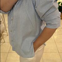 Gambar SCHONCOUTURE OLD MONEY LIGHT BLUE TOP BLOUSE AND MOLLY WHITE PANTS FREE SIZE FIT TO XL - PANTS WHITE MID dari Schon & Lora undefined 4 Tokopedia