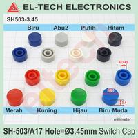 Gambar SH-503 Ø10 x 5.4mm Tact Switch Round Cap Topi Tutup Bulat - Hole=Ø3.45mm, Merah dari ELTECH online undefined 1 Tokopedia