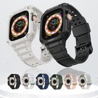 Gambar Apple Watch Case ARMOR Rubber STRAP Cover 4 5 6 7 8 40 41 44 45 42mm - Hitam, 40mm dari Watch Company undefined 4 Tokopedia