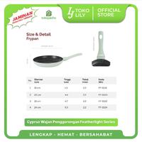 Gambar Wajan Penggorengan Fry Pan Anti Lengket Cypruz Featherlight Series 18-24cm - Hijau, 20cm dari TokoLilySemarang undefined 3 Tokopedia