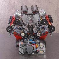 Gambar 2718PCS V8 Engine Model kit Technincal Car V8 Engine Supercar Model Assembly Car Building Blocks Brick Toys For Boys Gifts dari TOYS AND HOBIES undefined 2 Tokopedia