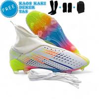 Gambar G23 Sepatu Bola Adidas Predator Boots Biru Berkualitas Awet Tahan Lama Bonus Kaos Kaki Deker Tas - Biru, 34 dari NAZ 23 Store undefined 1 Tokopedia