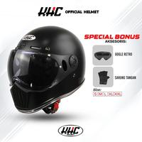 Gambar PROMO!!! KHC Helm Original Cakil Pilot List Chrome FREE GOGLE+ST dari SANKARA MARKET undefined 1 Tokopedia