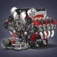 Gambar 2718PCS V8 Engine Model kit Technincal Car V8 Engine Supercar Model Assembly Car Building Blocks Brick Toys For Boys Gifts dari TOYS AND HOBIES undefined 4 Tokopedia