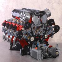 Gambar 2718PCS V8 Engine Model kit Technincal Car V8 Engine Supercar Model Assembly Car Building Blocks Brick Toys For Boys Gifts dari TOYS AND HOBIES undefined 1 Tokopedia