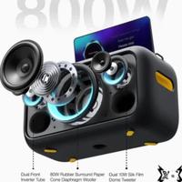Gambar IKARAO Break X1 Premium Portable Wireless Audio Machine 13.3inch Smart Speaker Karaoke Bass Party Box 800W - Wireless Mics Bluetooth Wifi dari Dinasti audio 13 undefined 5 Tokopedia