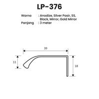 Gambar Best Seller Handle Aluminium Profil Huben Lp-376 Gold Mirror dari Vitamutiara Store undefined 3 Tokopedia