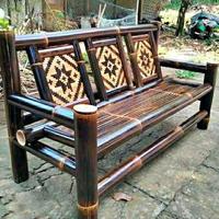 Gambar PROMO!!! KURSI BAMBU HITAM SANDARAN MOTIF ANYAMAN/ KURSI TAMU /LINCAK BAM BU KURSI BAMBU PANJANG dari DATANA MARKET undefined 2 Tokopedia