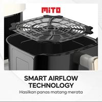 Gambar Mito Air Fryer AF 11 Air Fryer Tiara Series Kapasitas 5L Digital Low Watt Transparan - Hitam dari Multikitchenware Official undefined 4 Tokopedia