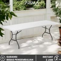 Gambar MEJA LIPAT 240 X 70 CM PRASMANAN RESTORAN KATERING PAMERAN MEETING [mega maju] - COKLAT 120X60 dari Mega Majuu undefined 1 Tokopedia