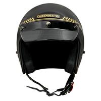 Gambar READY STOK!!! Cargloss CFM x Queenbeer Retro Helm Half Face - Black - L dari CV GUDANG TEKNO undefined 4 Tokopedia