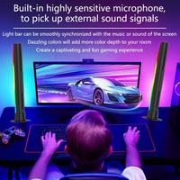Gambar Aksesoris Lampu Light Bar Gaming Led Rgb Multi Warna Dekorasi Meja Komputer Kamar - Hitam dari MAGARITA undefined 3 Tokopedia