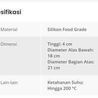 Gambar Alas Air Fryer Baking Tray Bahan Silicone Pan Food Grade / Tatak Tatakkan Dalam Alas Air Fryer / Warna Abu Tua dan putih - abu tua dari Angsana Kalimalang undefined 2 Tokopedia