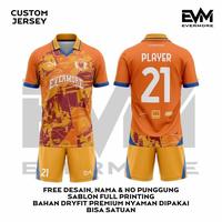 Gambar JERSEY FUTSAL/SEPAK BOLA TROPICAL BREEZE KUNING ORANGE BEBAS REQUEST DRYFIT MILANO EVM APPAREL - Atasan, XXS dari Nendra Jersey Good undefined 1 Tokopedia