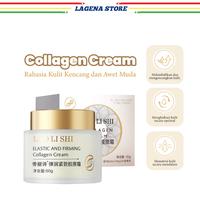 Gambar (lk)  ORIGINAL Lao Li Shi Collagen Cream Elastic And Firming / Lao Li Shi Anti Aging Cream Menghaluskan Melembabkan Kulit & Mengecilkan Pori-Pori, mengencangkan kulit terlihat tampak muda dari LAGENA store undefined 1 Tokopedia