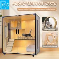 Gambar F&G Rumah kucing kandang kucing besar vila kucing mewah apartemen kucing kelas atas rumah kucing kayu anti gores kayu solid berkualitas tinggi - F1+Warna log dari Fast&Growp1 undefined 1 Tokopedia