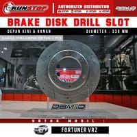 Gambar Brake Disc Drill Slot RunStop Fortuner VRZ Depan ukuran Oem not Brembo dari DBM.ID undefined 1 Tokopedia