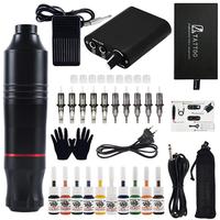 Gambar Set pena tato/set lengkap alat tato Mesin Tattoo Rotary Pen Full Set Tattoo Pen Machine Alat Tatto Tubuh Hitam Black dari Bee.beauty hair and studio undefined 2 Tokopedia