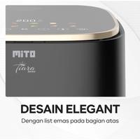 Gambar Mito Air Fryer AF 11 Air Fryer Tiara Series Kapasitas 5L Digital Low Watt Transparan - Hitam dari Multikitchenware Official undefined 3 Tokopedia