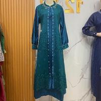 Gambar Febyan Dress Series / Gamis Brukat Rompi W Beads / Gamis Brukat Muslim - Moka, XXXL dari Imaan Boutique official undefined 5 Tokopedia