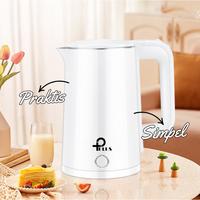 Gambar Teko Listrik Pemanas Air 2.3L Electric Kettle / Teko Listrik Multifungsi/ Teko Listrik Warna Putih & Hijau 600W hemat listrik food-grade stainless steel - HIJIA - Putih dari Link Buy undefined 3 Tokopedia