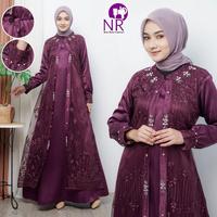 Gambar Febyan Dress Series / Gamis Brukat Rompi W Beads / Gamis Brukat Muslim - Moka, XXXL dari Imaan Boutique official undefined 2 Tokopedia