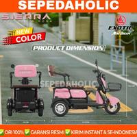 Gambar Sepeda Listrik Roda Tiga EXOTIC SIERRA / AVIATOR AT 230 BY PACIFIC 650 Watt Electric E Bike bn20 - (SIERRA) Gray dari toserba model undefined 2 Tokopedia