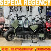 Gambar Sepeda Listrik PACIFIC MAGENTA & MAGENTA PRO Electric Bike 650 Watt 20 AH Rem Cakram bn20 - Sage Green dari toserba model undefined 2 Tokopedia