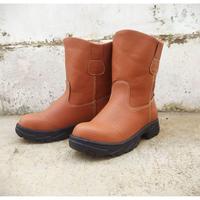 Gambar Sepatu Safety Boots Sni Original Gregor Boot Kulit Peep Toe Ujung Besi Pilihan Warna Coklat / Hitam Merk Skn Terbaru Terlaris Terbaik - Tan, 38 dari 48Celcius undefined 3 Tokopedia