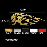 Gambar Sticker Cutting Tangki Motor CB/Tiger/MP/Vixion/GL/RX King Motif Tengkorak - Putih dari Denioficiall undefined 3 Tokopedia