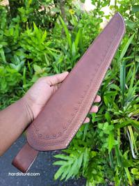 Gambar Sarung Kulit Asli Untuk Pisau Tramontina Passador 12 inchi atau 31 cm - Cokelat dari Hardistore Superpisau undefined 2 Tokopedia