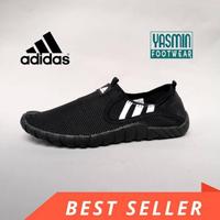 Gambar Sepatu Sepeda Pria Santai Slip On Pria Tanpa Tali / Sepatu Adidas Jawpaw Slip On Casual Santai - HITAM POLOS, 39 dari SEPATU KITA18 undefined 2 Tokopedia