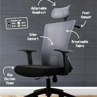 Gambar Fantech OCA258 / OC-A258 Kursi Kerja Kantor Premium Office Chair - Hitam dari Starcomp Solo undefined 2 Tokopedia