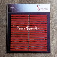 Gambar Mosaic Singres Type Red Barre Glossy - Mosaik Keramik DInding Interior Caffe Bathroom Niche Keramik Kamar Mandi Aesthetic Mozaic Long Striped Red Glossy Mosaic Top Table Cafe Mosaic Dinding Laundry Room Mozaik Keramik Kolam Renang Merah dari Pesona Rumahku undefined 3 Tokopedia